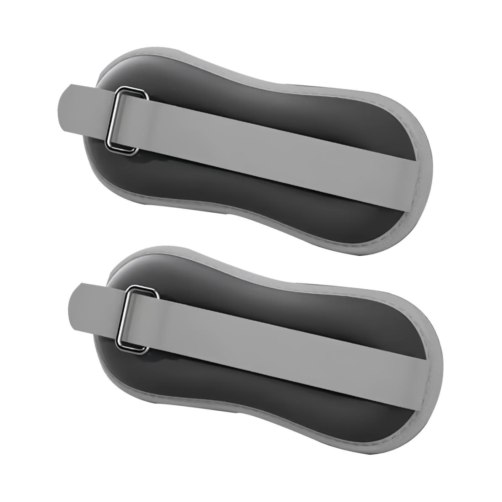 Magideal - Paquete De 2 Pesas Para Tobillos Para Hombres Y Mujeres, Muñequeras Portátiles Para Entrenamiento De Fuerza, Pesas Para Brazos Para Caminar, Aeróbicos Negro 05 Kg