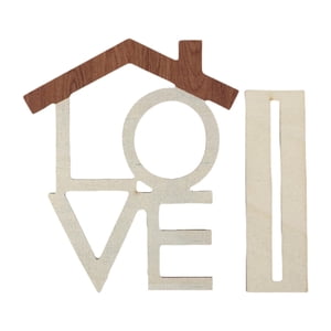 Bothyi - Letrero De Madera Con Letras Para Escritorio, Sala De Estar, Centro De Mesa, Decoraciones De Mesa De Madera, Amor