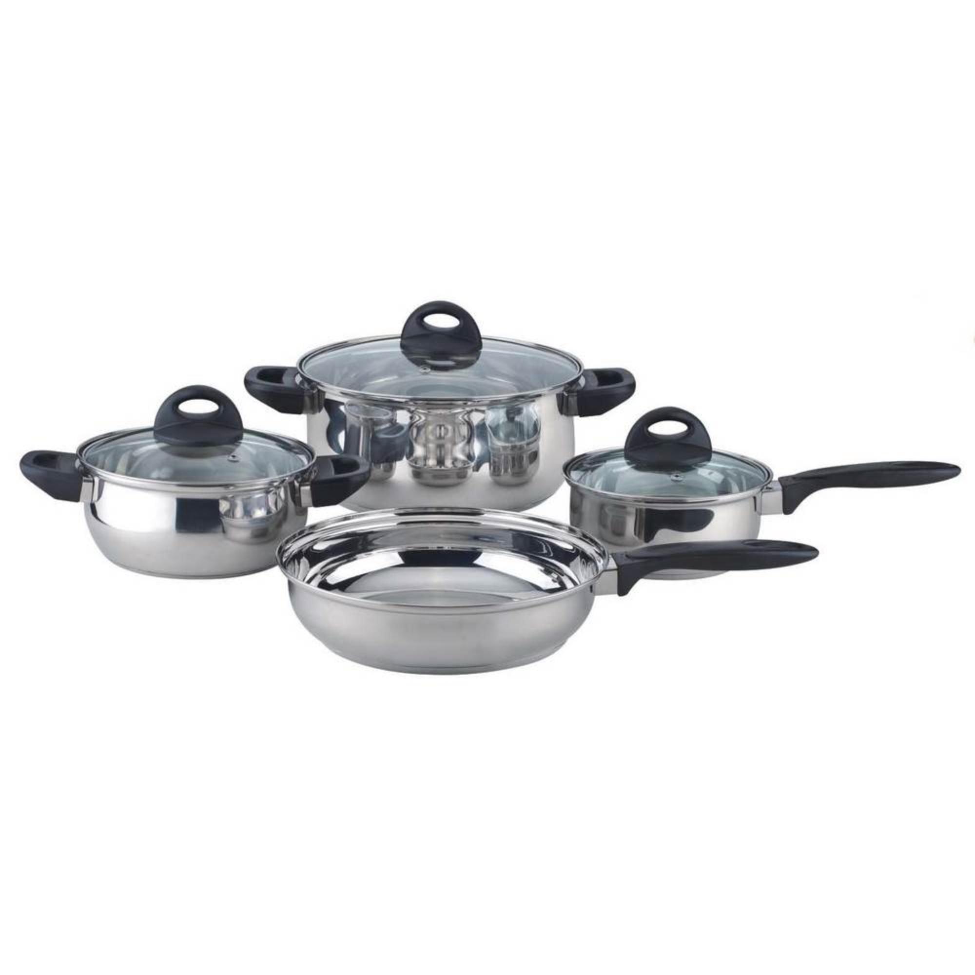 Haus - Batería De Cocina Acero 7 Piezas