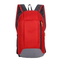 Ioensy - Mochila Para Correr Trabajo Al Aire Libre Camping Organizador Portátil Mochila Ligera Rojo Negro