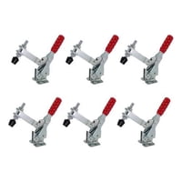 Genérica - Pack 6 Clamp Presión Vertical Gh-12130 227Kg Tirador Rápido