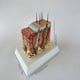 thumbnail image 2 of 1pc 35X Enlarge Human Skin Model Block Enlarged Plastic Anatomical Anatomy Teaching Aid, 2 of 2