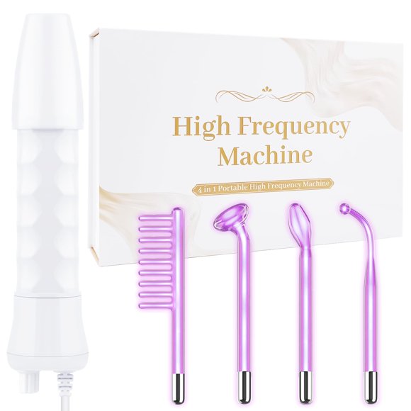 Varita facial de alta frecuencia Uaike 4 en 1 violeta portátil