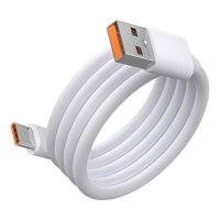 Magideal - Cable De Carga Rápida Tipo C De 66 W, Cable De Carga Rápida, Chip Ic Inteligente Blanco, Línea De Datos De Carga Rápida 6A Para Teléfonos Celulares, , Longitud 1M