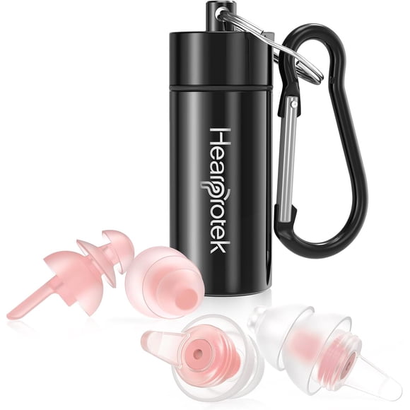 Tapones Oídos Hearprotek Silicona 32dB 30dB 2 Pares Dormir