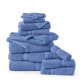 thumbnail image 2 of Juego de toallas de baño LANE LINEN Luxury, 12 piezas, 100% algodón, azul, 2 of 9