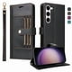 thumbnail image 1 of FOXDOCK Funda tipo Cartera para Samsung Galaxy S23 – Cubierta de Cuero PU con Múltiples Ranuras, Bolsillo para Efectivo y Correa de Muñeca, 1 of 6