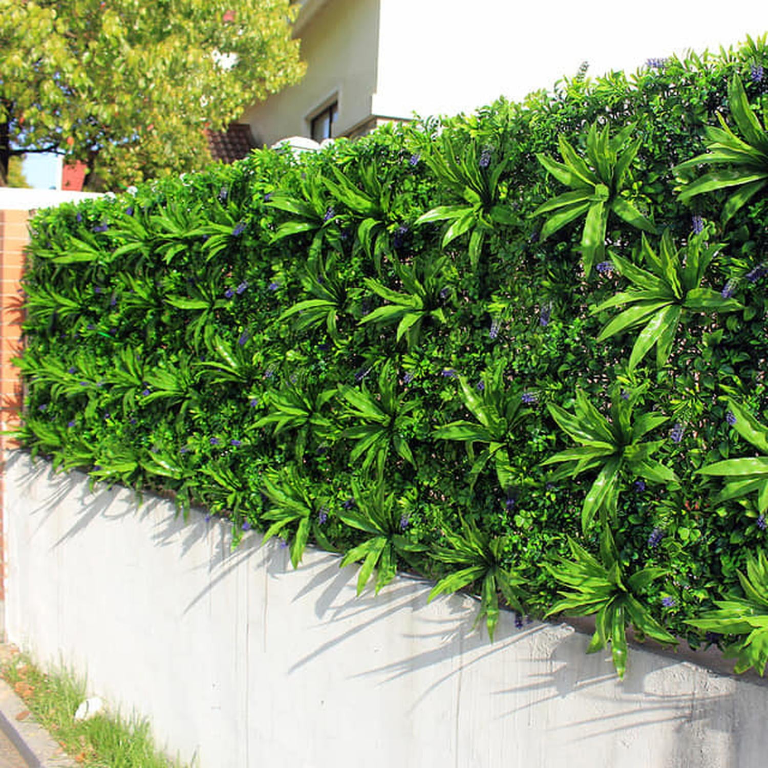 Arbusto Real - Jardín Muro Vertical Artificial P Palmeta Plantas 60x40 Cm