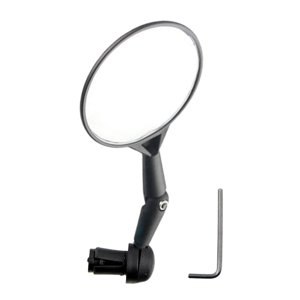 Ioensy - Mini Espejo Retrovisor De Vidrio Para Manillar Giratorio De Bicicleta Para Bicicleta De Montaña Y Carretera