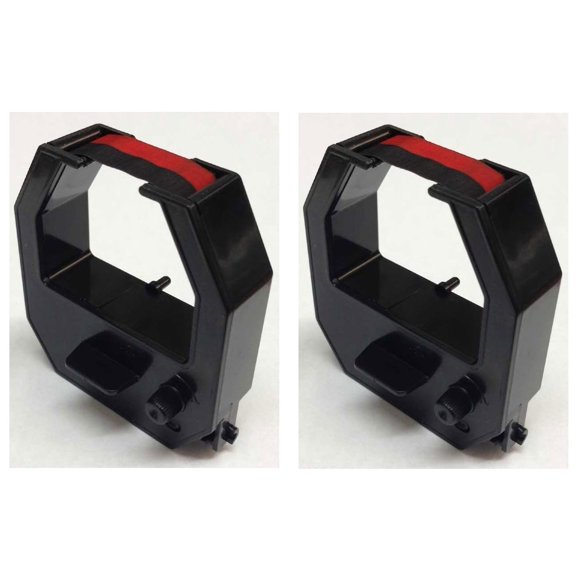 Cinta de repuesto para Allied Time AT-2700 AT-4500, Acroprint ATR480 ATR120r, Lathem 400E, tinta negra/roja, compatible con COMPUMATIC