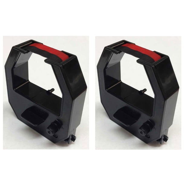 Cinta de repuesto para Allied Time AT-2700 AT-4500, Acroprint ATR480 ATR120r, Lathem 400E, tinta negra/roja, compatible con COMPUMATIC
