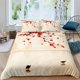 thumbnail image 1 of x2153 Bed SheetsPlum Blossom Duvet Cover Set Red Flower Floral Comforter Cover For Girls Teens Microfiber Butterfly Branches Printed Bedding Set 3-Piece Bedding Set (1 Duvet Cover + 2 Pillow Shams) nj, 1 of 5