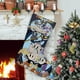 thumbnail image 1 of Cuphead Tema: Calcetines de Navidad, fino lino blanco para colgar en escaleras y chimenea, decoración navideña para el hogar, regalo de Navidad. 45cm × 32cm, 1 of 5