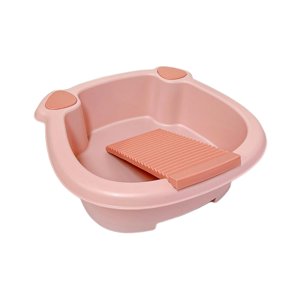 Bothyi - Cubo De Lavado De Ropa, Tablero De Lavado A Mano Para Camisetas, Paño De Limpieza Para Exteriores, Rosa