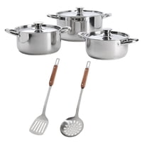 Arthome - Set Bateria De Cocina 8 Piezas Acero Inoxidable Coc15