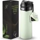 thumbnail image 1 of Botella de agua SIPX de acero inoxidable de 532 ml con tapa y sorbete, 1 of 7