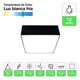 thumbnail image 2 of Pack 4 Plafon Panel Led Cuad Sob Itd Decorativo 12w 6000k negro, 2 of 7