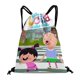 thumbnail image 1 of La Pequeña Lola visita la ciudad Mochila de Cuerdas para Deportes y Gimnasio, Bolsa de Cuerdas Resistente al Agua, Bolsa Cinch, 30×40cm, 1 of 6