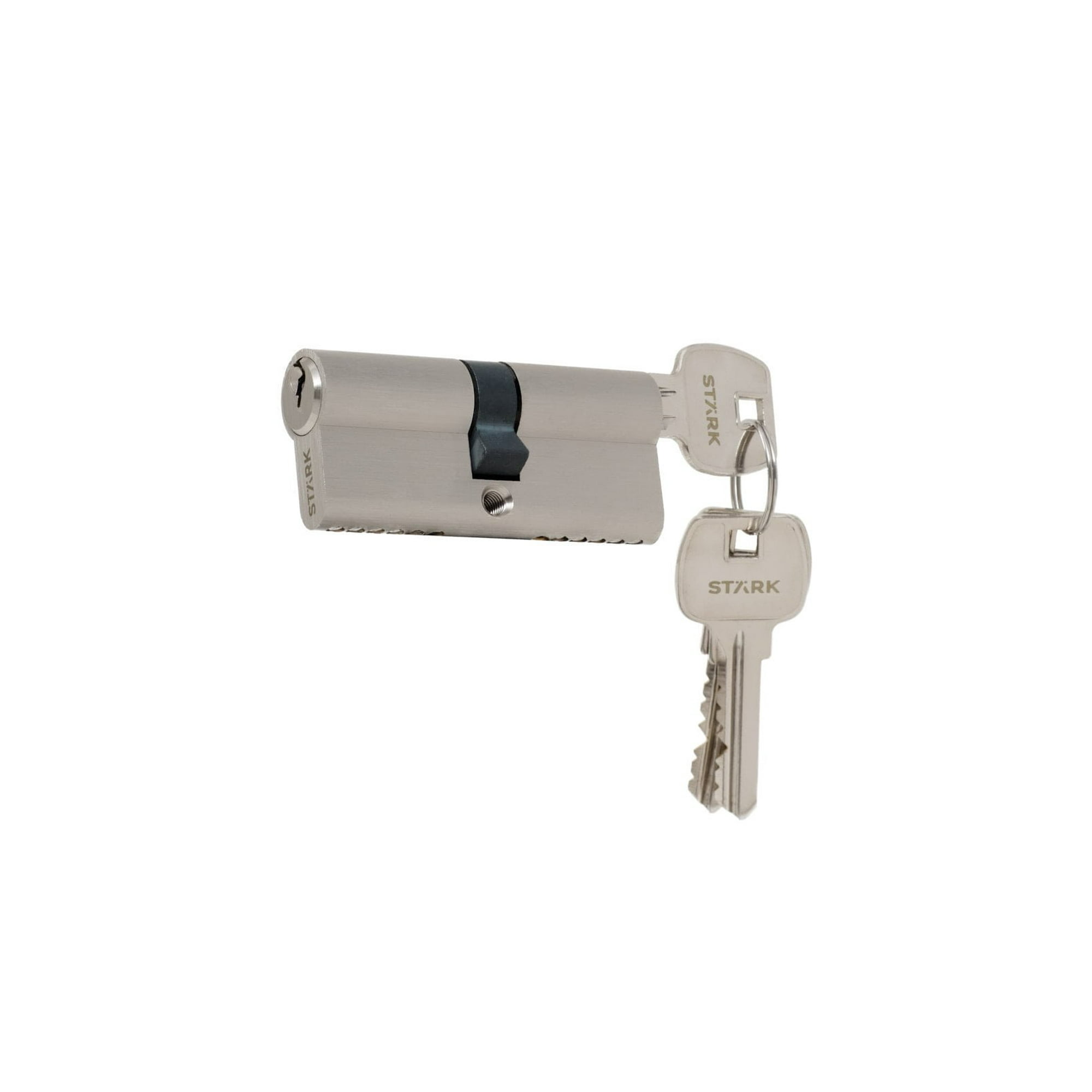 Stark Design - Cilindro 80 Mm Llave/llave Centrado. (níquel Satinado)