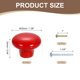 thumbnail image 2 of Uxcell 6 Paquete de Pomos de Cerámica para Gabinete, 32mm/1.26" Forma de Champiñón Redondo Pomos de Cajón Tiradores de Tocador con Tornillos para Armarios Muebles de Dormitorio Closet Alacena, Rojo, 2 of 6