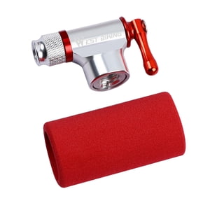 Ioensy - Inflador De Neumáticos De Bicicleta De Co2 Bomba De Bicicleta De Carretera Para Válvulas Presta Schrader Rojo