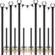 thumbnail image 1 of Postes para luces de cadena NUERPO, paquete de 6, 3 m, para exterior, de metal, 1 of 7