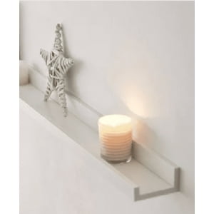 Genérico - Repisa Flotante Modelo Corchete 150Cm Blanco