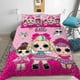 thumbnail image 1 of Rainbow Hair Touch Duvet Quilt Covers Pillow Case Bedding Sets3-Piece Bedding Set (1 Duvet Cover + 2 Pillow Shams), 1 of 3