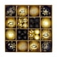 thumbnail image 3 of Juego De 44 Adornos De Bolas Navideñas DIY Para Aniversario, Oficina, Restaurante, Oro Negro, 3 of 3