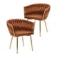 thumbnail image 1 of Pack 2 Sitiales Queen Terciopelo - Marron, 1 of 3