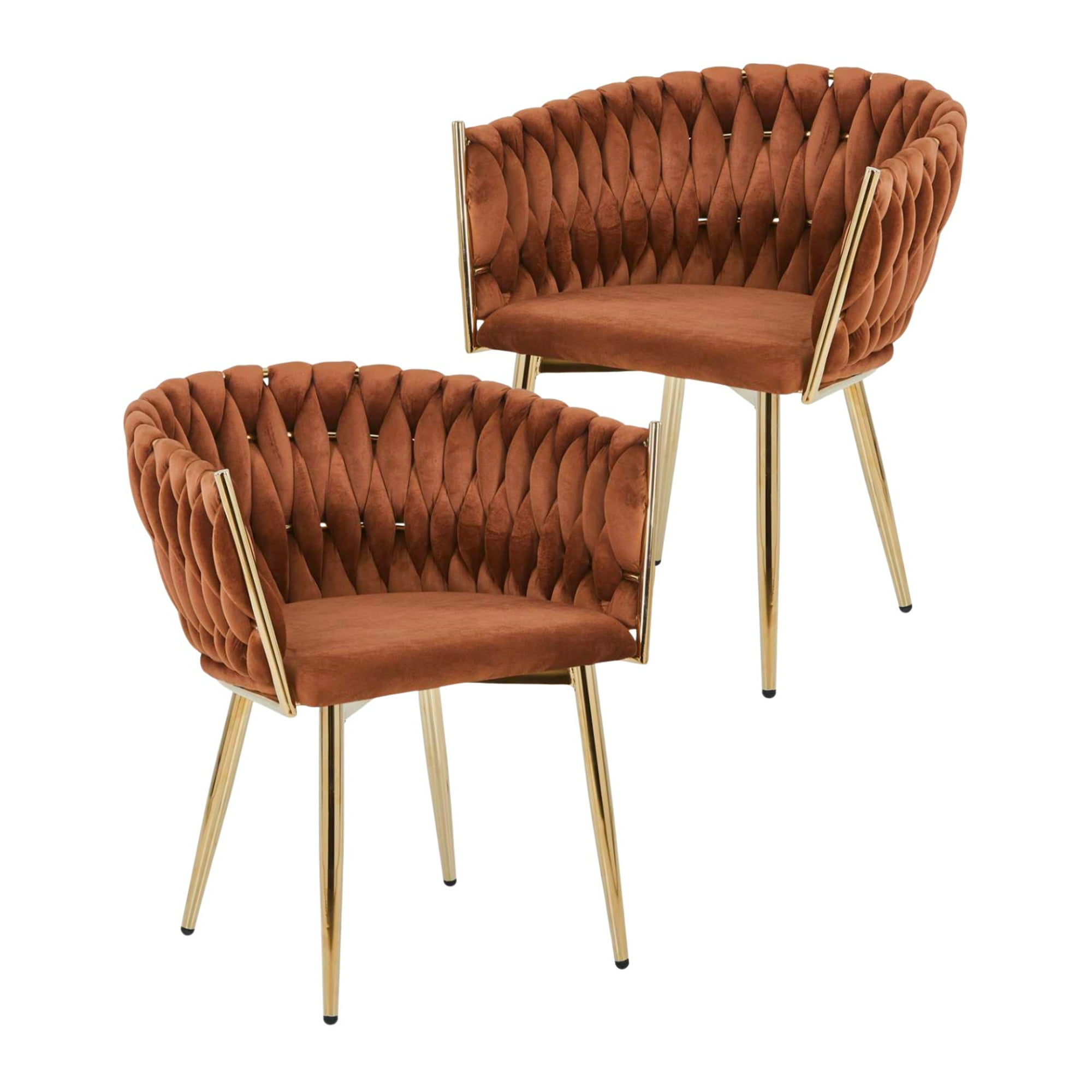 Habita2 Chile - Pack 2 Sitiales Queen Terciopelo - Marron