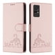 thumbnail image 1 of Funda tipo cartera FOXDOCK para TCL 405/406/408 con soporte, ranuras, RFID, diseño de gato, 1 of 5