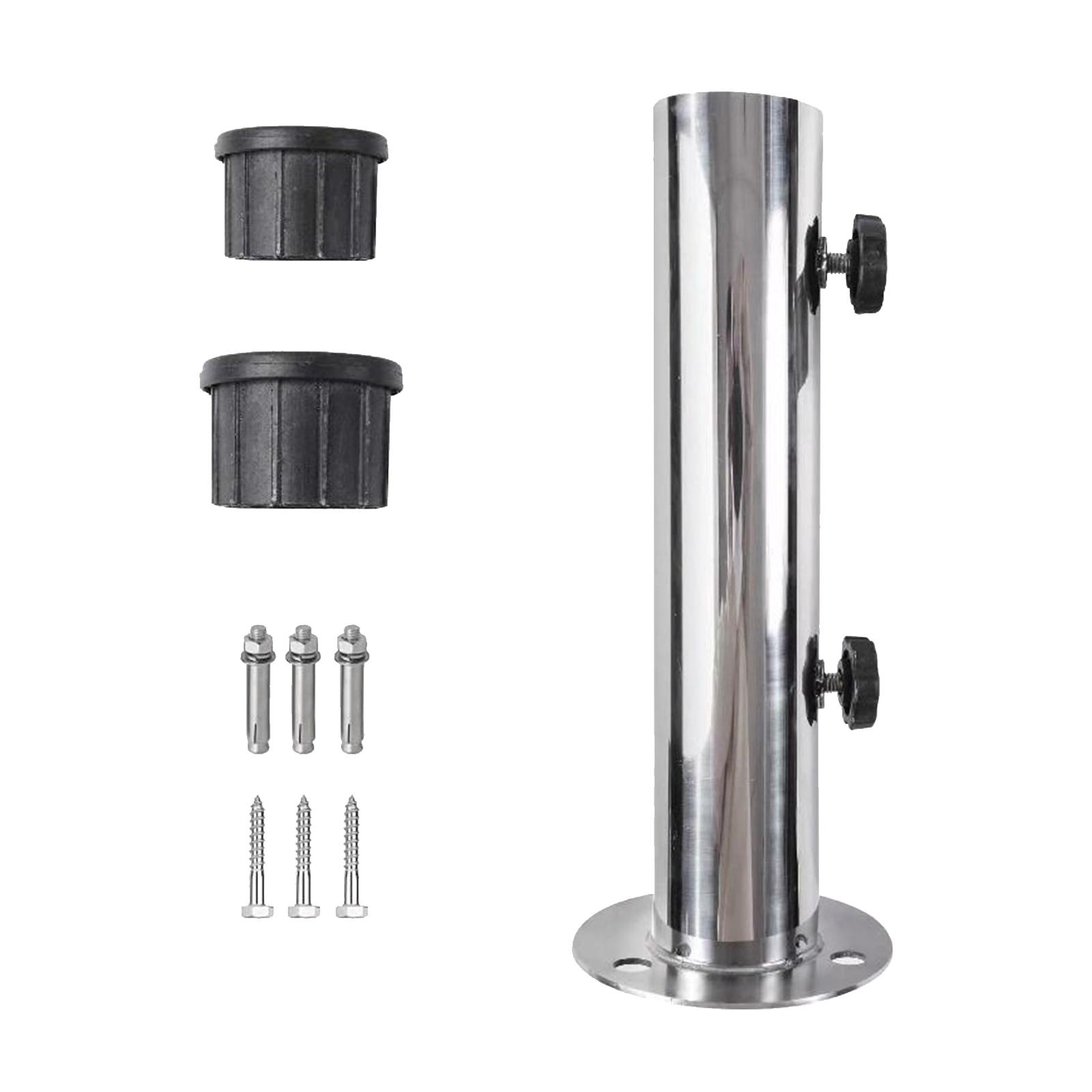 Magideal - Soporte De Base De Sombrilla De Cubierta Soporte De Poste De Montaje De Sombrilla Abrazadera De Sombrilla De Servicio Pesado Soporte De Sombrilla Para