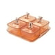 thumbnail image 1 of Platos Divididos Para Servir Aperitivos Y Frutos Secos, Plato De Aperitivo Para Vacaciones, Bodas, Naranja, 1 of 3