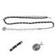 thumbnail image 4 of Unique Bargains 1 Pc Cadena de Cintura Moda Cordón de Cintura Ajustable para Mujeres Negro Tono Plateado, 4 of 6