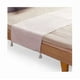 thumbnail image 1 of Piecera para cama 2 plaza - king en lino pompones 70x210 cm color crema, 1 of 2
