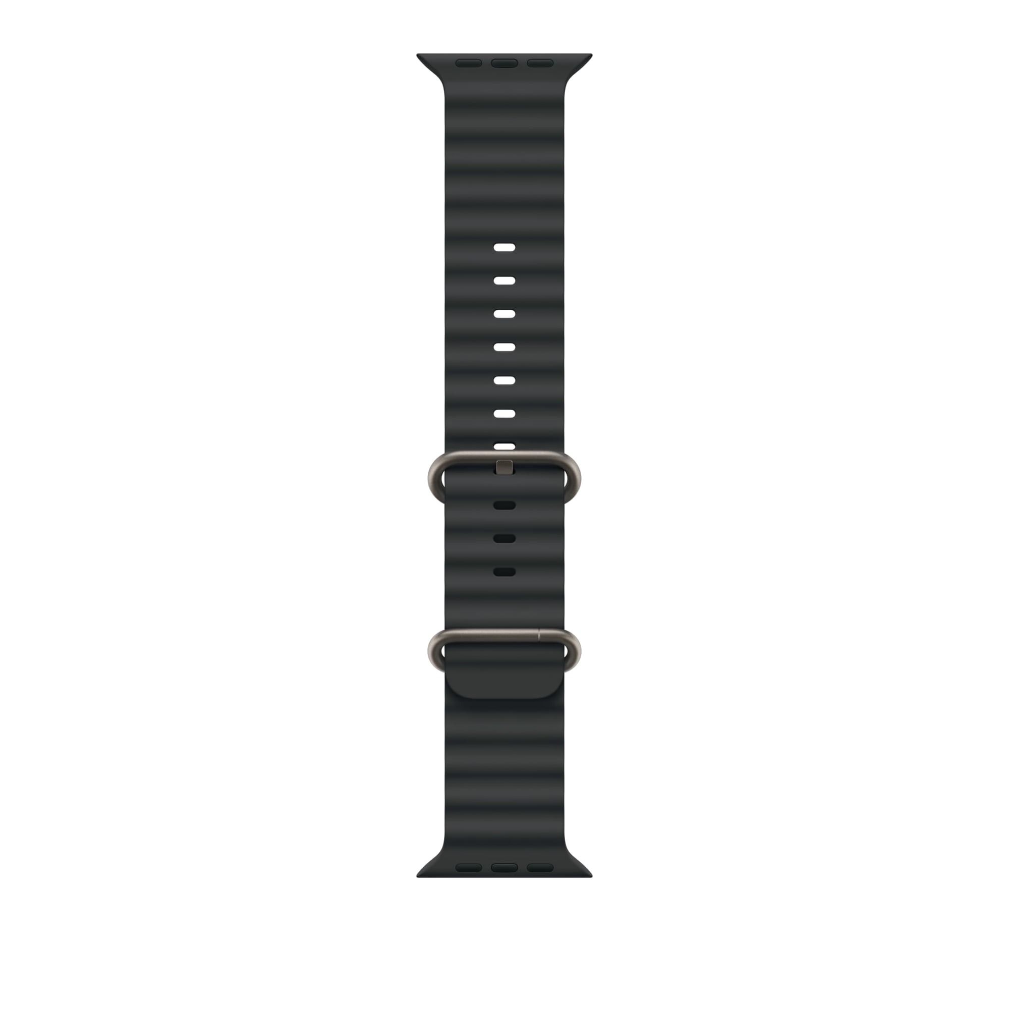 Correa Para Apple Watch Ocean Band Negra Con Acabado De Titanio De 49 Mm