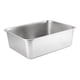 thumbnail image 3 of Caja De Arena Para Gatos Bandeja De Arena Para Mascotas Con Parte Superior Abierta Grande De Acero Inoxidable Lavabo De Arena Para Gatos 50 Cm X 35 Cm X 10 Cm, 3 of 5