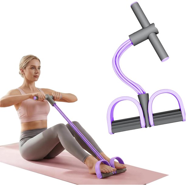 Banda resistencia pedal caucho goma estiramiento fitness abdomen cintura brazo pierna