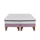 thumbnail image 1 of Cama Europea Stella 2 Plazas 150x190 cm Base Colchón Madera Rosada, 1 of 3