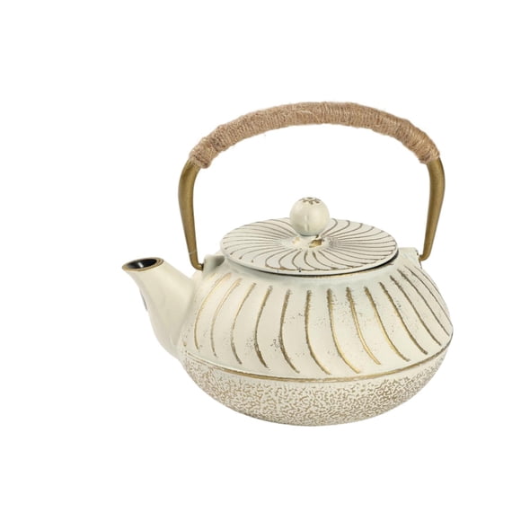 Tetera Vintage Blanco Oro