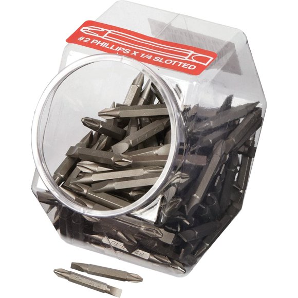 Broca ranurada Phillips de doble punta Best Way Tools, 1/4 pulgadas de diámetro, 5 cm de largo