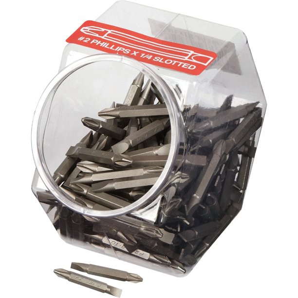 Broca ranurada Phillips de doble punta Best Way Tools, 1/4 pulgadas de diámetro, 5 cm de largo