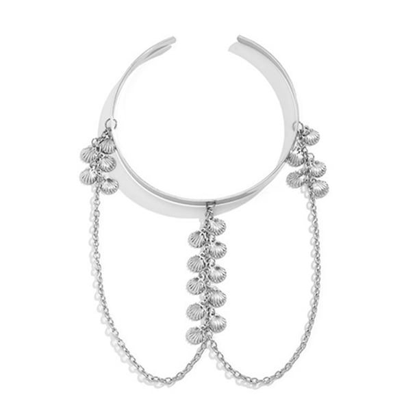Brazaletes para mujer, brazaletes para la parte superior del brazo, brazaletes con borlas, pulsera ajustable.