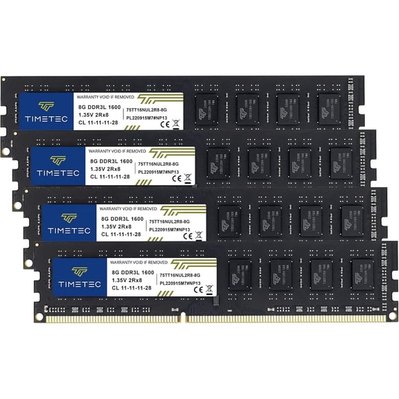 Kit de memoria RAM Timetec 32 GB DDR3L 1600 MHz CL11