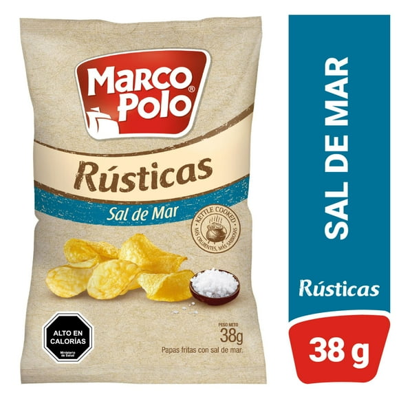 Papas Rústicas Sal de Mar, 38 g
