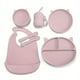 thumbnail image 1 of 1/7pcs Silicone Feeding Set, Baby Cat Design Silicone Tableware, Toddlers Led Weaning Supplies With Suction, Bowl Divided Plate Adjustable Bib, Soft Spoon Fork Water Cup, TYRY.HU Unbreakable Dishes, 1 of 5