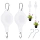 thumbnail image 1 of Polea retráctil para plantas, colgador de plantas resistente para cestas de flores, blanco, 2 piezas, 1 of 7