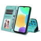 thumbnail image 5 of Funda tipo cartera FOXDOCK para Infinix Smart 6 , diseño girasol en relieve, cuero PU, cierre magnético, soporte y tarjetero, 5 of 5