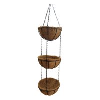 Magideal - Maceta Colgante ""Con Revestimiento De Fibra De Con Cadena Colgante, Colgante Forma Forma Forma De , Maceta Para Decoración De Jardín, Sandía